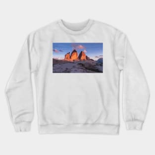 Dolomites Scene Vector Painting Crewneck Sweatshirt